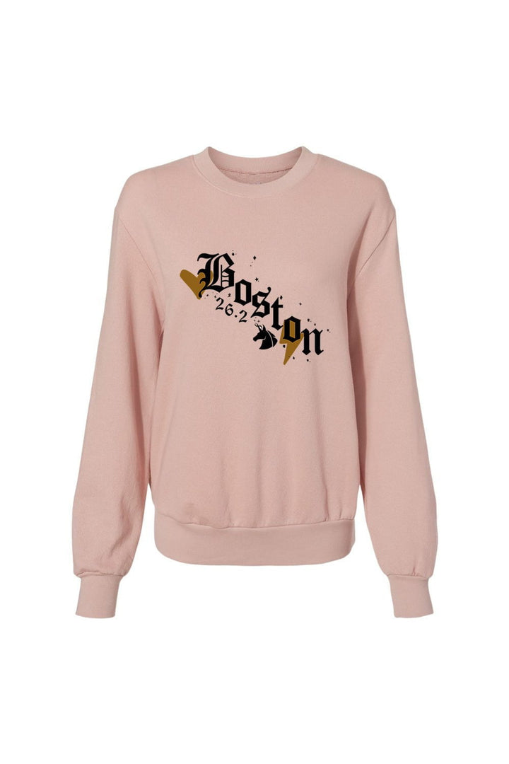 Sarah Marie Design Studio Sweatshirt XSmall / Light Pink Boston 26.2 Women's Sweatshirt