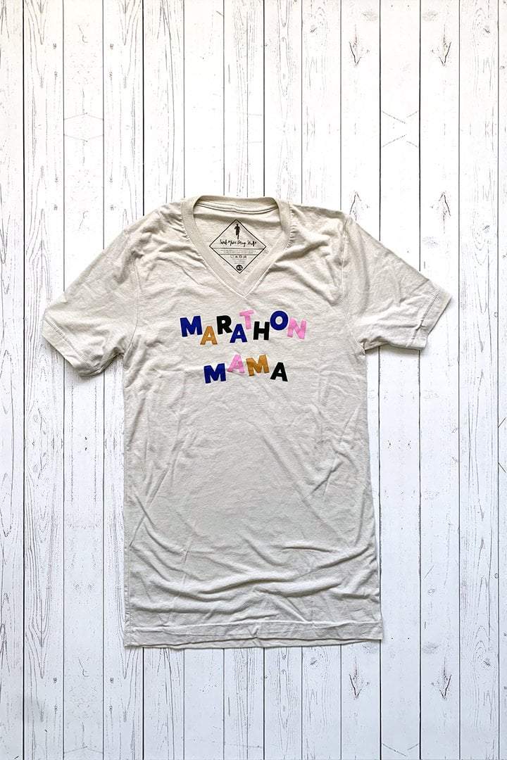 Marathon Mama V-Neck - Sarah Marie Design Studio