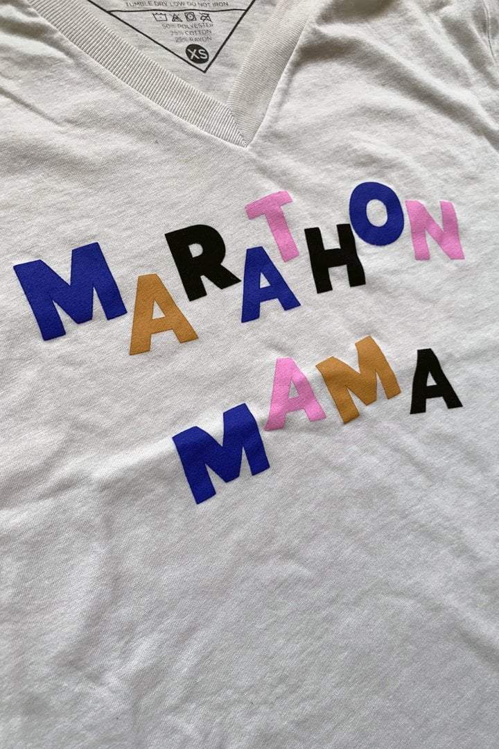 Marathon Mama V-Neck - Sarah Marie Design Studio
