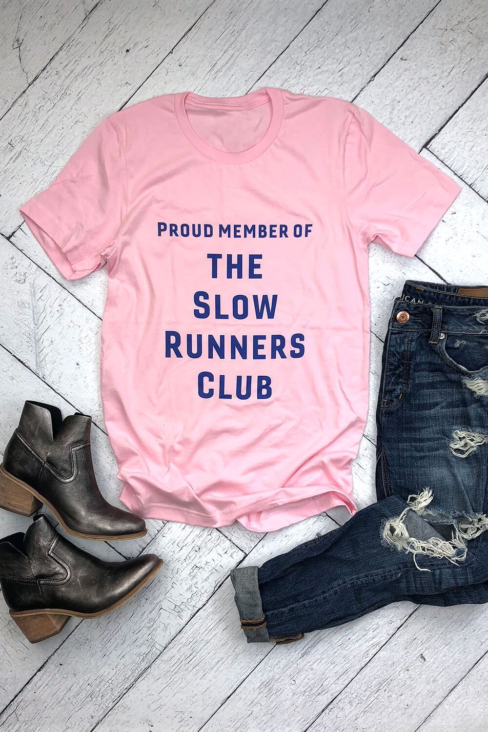 Sarah Marie Design Studio Unisex Tee Pink / S Slow Runners Club T-Shirt