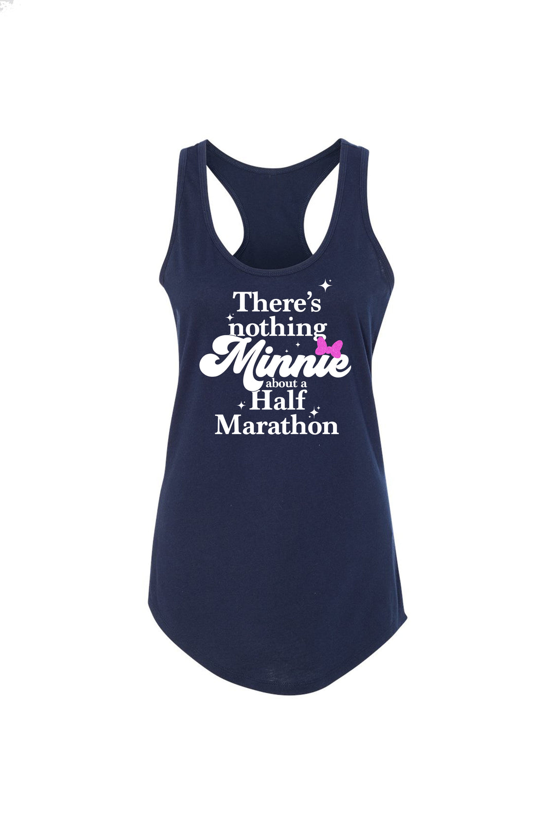 Sarah Marie Design Studio Women's Tank Navy / XSmall There's nothing Minnie about a Half RunDisney Racerback Tank