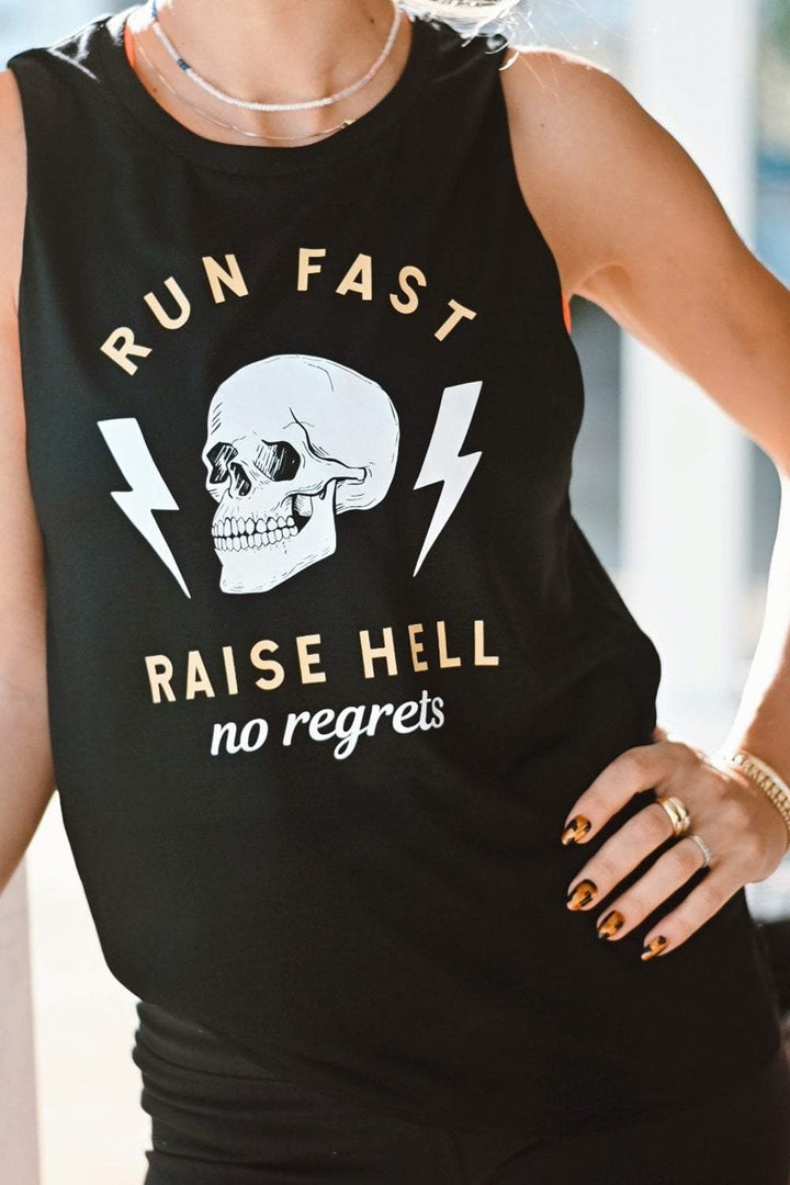 Sarah Marie Design Studio Women's Tank Run Fast. Raise Hell. Tank