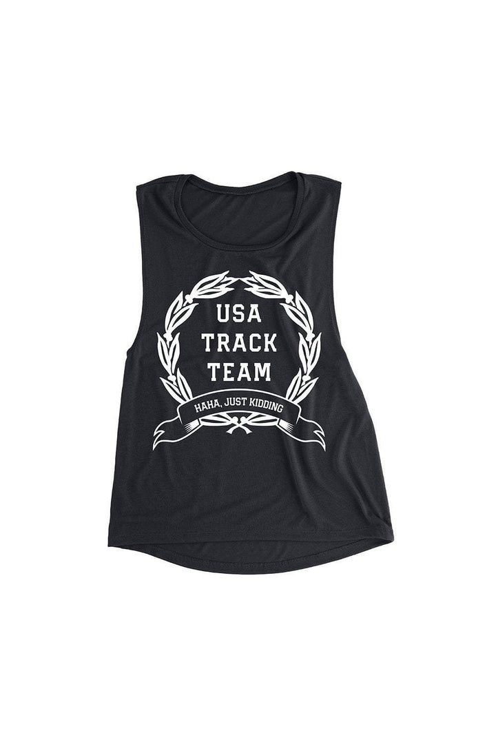 Sarah Marie Design Studio Women's Tank USA Track Team Muscle Tank